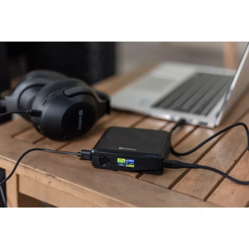 Przenośna ładowarka Sandberg Travel Powerbank 20000 PD100W, 20000 mAh