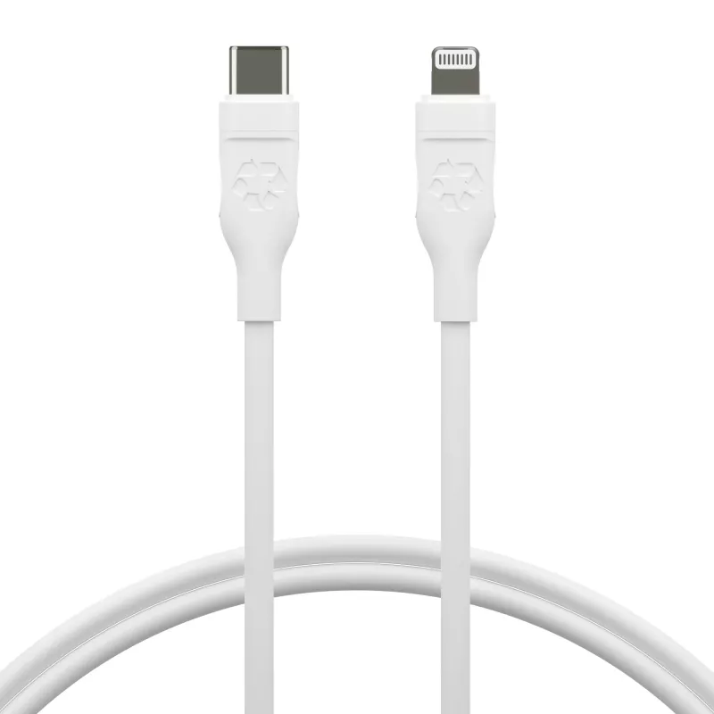 Kabel USB-C na Lightning 1,2 m, d bramante re-charge Pro, biały