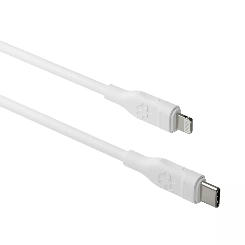 Kabel USB-C na Lightning 1,2 m, d bramante re-charge Pro, biały