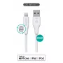 Kabel Lightning eSTUFF ES601170-BULK 1 m biały 5 V 2,4 A