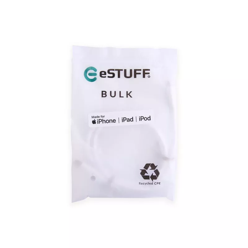 Kabel Lightning eSTUFF ES602170-BULK 1 m Biały USB C 2.4A