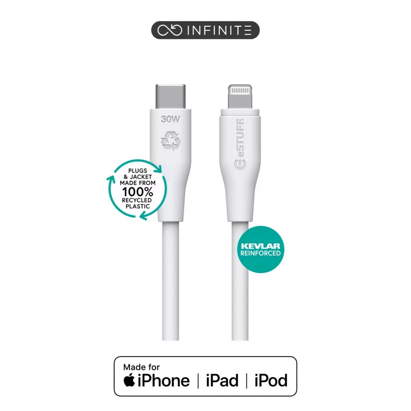 Kabel Lightning eSTUFF ES602370-BULK 3m USB C 2.4A