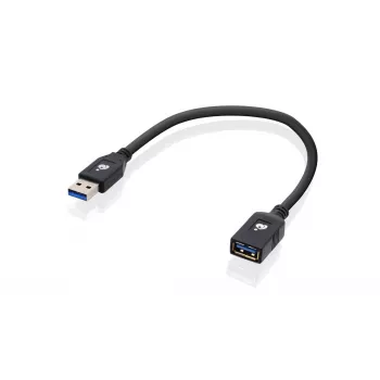 Kabel USB IOGEAR G2LU3AMF USB 3.2 Gen 1 0,3 m USB A Czarny