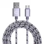 Kabel USB Garbot C-05-10195 1m USB A Micro-USB B Srebrny