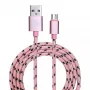 Kabel USB Garbot C-05-10196 1m USB A Micro-USB B Różowy
