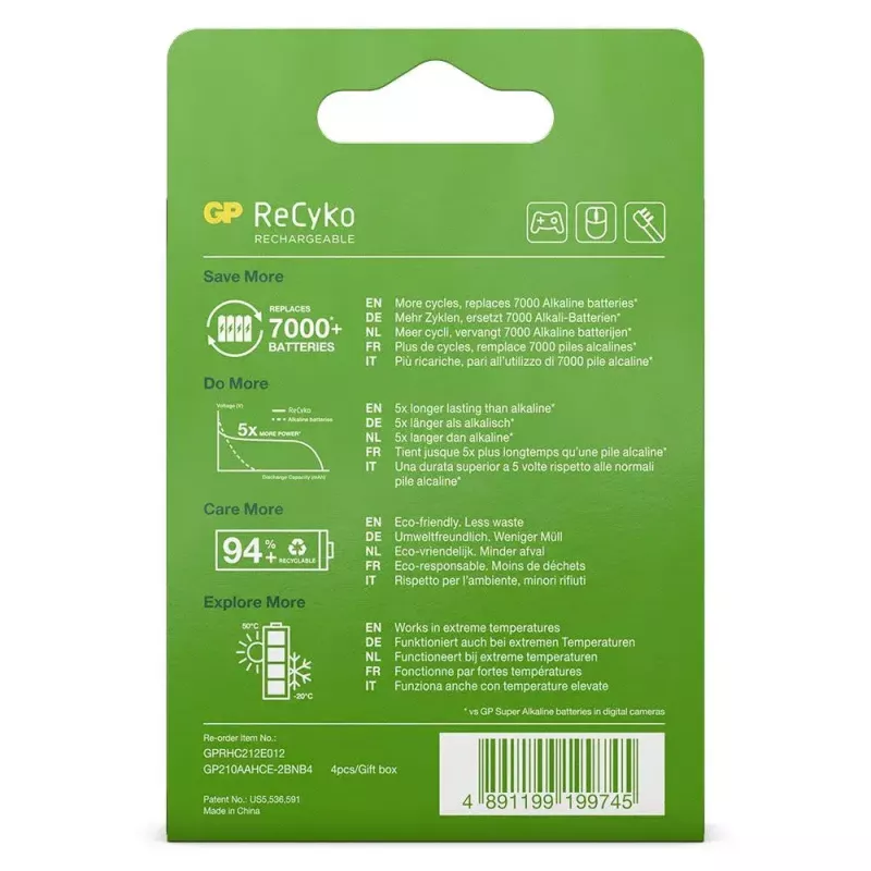 Akumulator GP baterie ReCyko+ 2100 mAh 4 szt. AA NiMH