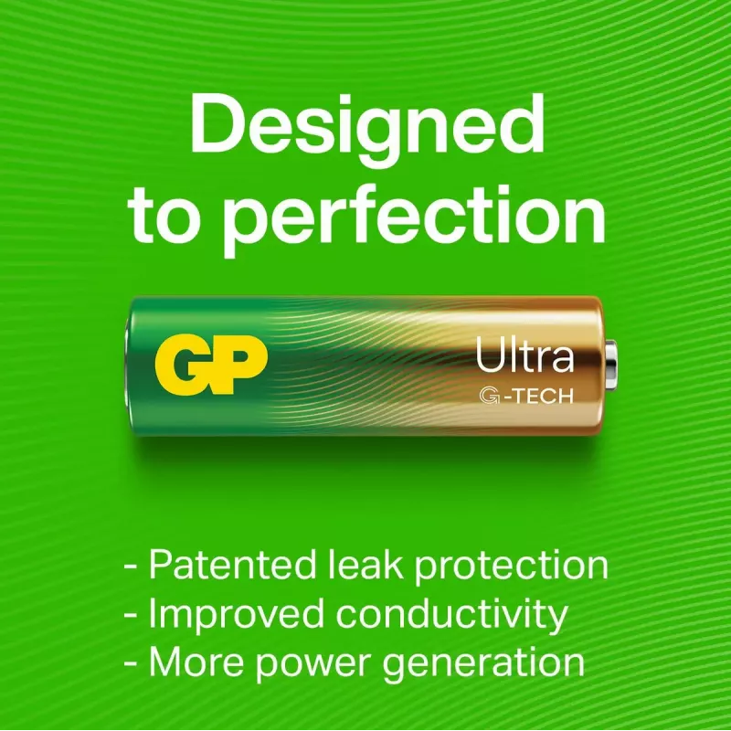 Bateria jednorazowa GP Batteries Ultra Alkaline GP15AU AA LR06 Alkaliczna 10 lat przechowywania