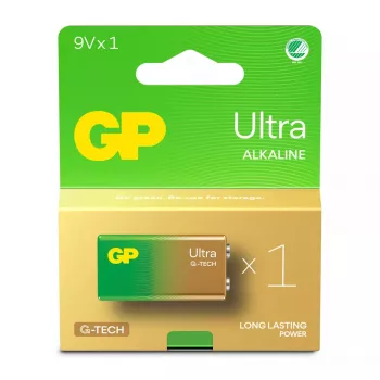 Bateria jednorazowa GP Batteries Ultra Alkaline GP1604AU 9V Alkaliczna