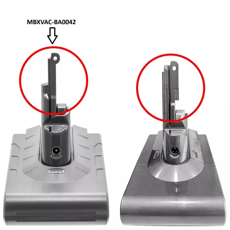 Bateria CoreParts do odkurzacza Dyson ręcznego czarna 80mm x 120mm x 146mm