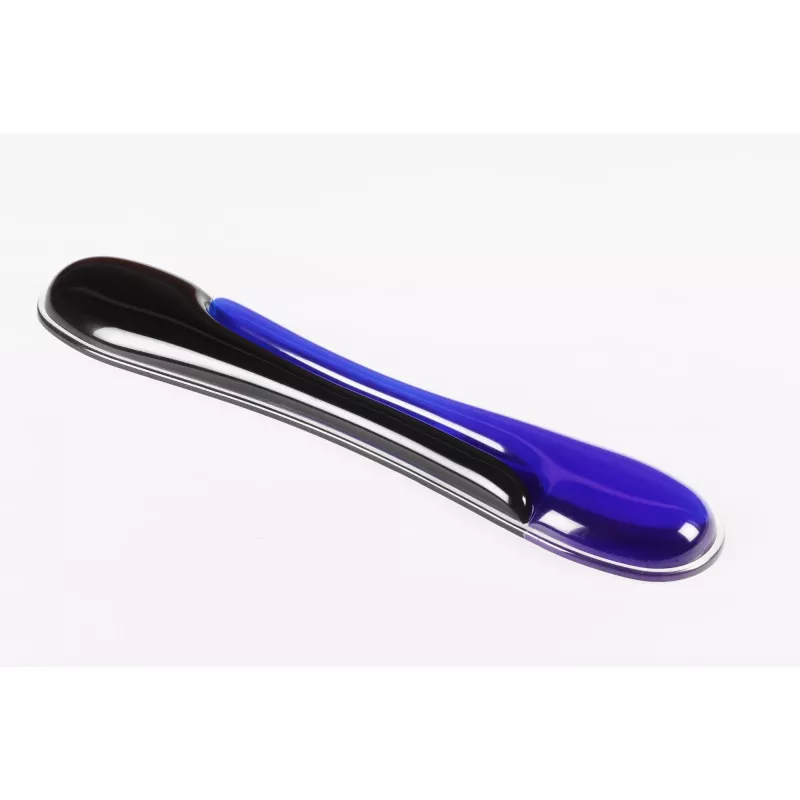 Kensington Duo Gel Podkładka pod nadgarstki do klawiatury — niebieski, czarny, niebieski, żel, Tajwan, MIL-STD-810H Metoda 504.3 Zanieczyszczenie płynami, 240 mm, 182 mm
