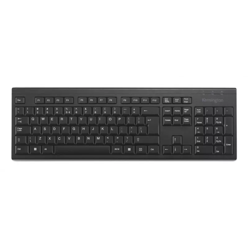Kensington KB150 EQ Bezprzewodowa Klawiatura Pełnowymiarowa 105 Klawiszy Czarna