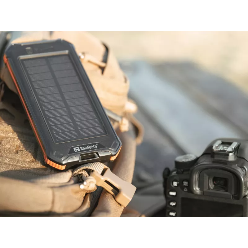 Powerbank Sandberg 3in1 Solar Powerbank 10000 10000 mAh 2A Czarny