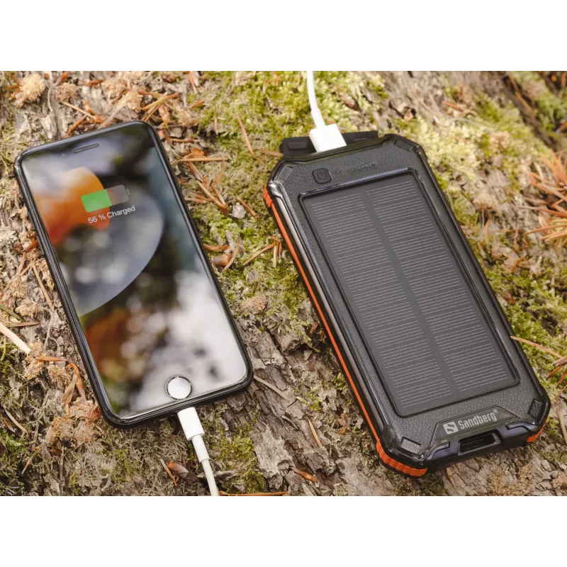 Powerbank Sandberg 3in1 Solar Powerbank 10000 10000 mAh 2A Czarny