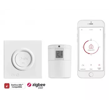 Wireless Thermostat Danfoss Ally Biały