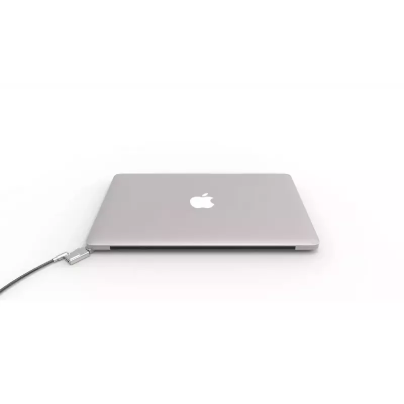 Linka zabezpieczająca Compulocks MBA11BRW — zamek na klucz, aluminiowa obudowa, linka ze stali nierdzewnej, srebrna