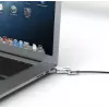 Linka zabezpieczająca Compulocks MBA11BRW — zamek na klucz, aluminiowa obudowa, linka ze stali nierdzewnej, srebrna