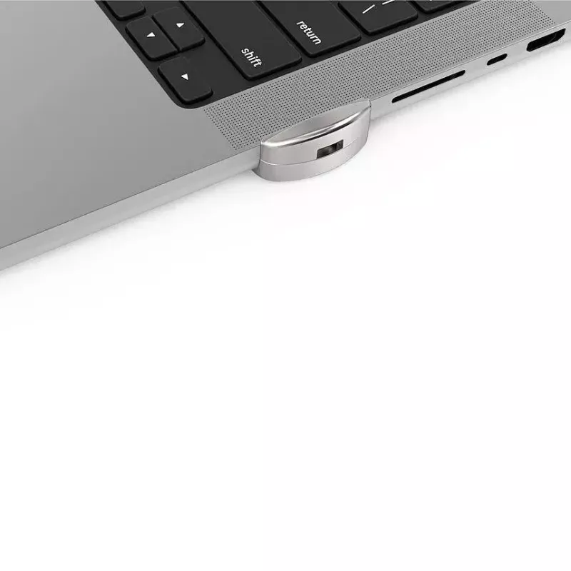 Compulocks Ledge Lock Adapter do MacBooka Pro 14 cali M1 M2 M3 srebrny