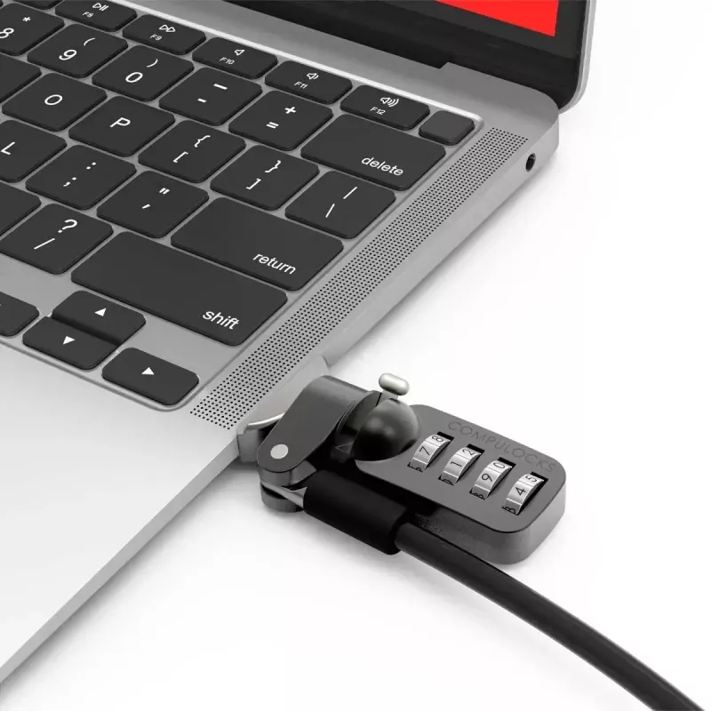 Compulocks Ledge do MacBook Air 13 cali M2 i M3 z zamkiem szyfrowym srebrny
