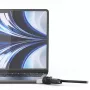 Compulocks Ledge do MacBook Air 13 cali M2 i M3 z zamkiem szyfrowym srebrny