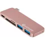 stacja dokująca/replikator portów do laptopa eSTUFF ES84121-ROSE USB 3.2 Gen 2 (3.1 Gen 2) Type-C w kolorze różowego złota