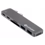 eSTUFF ES84122-szary koncentrator interfejsów USB 3.2 Gen 1 (3.1 Gen 1) Type-C 5000 Mbit/s