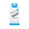 Hub stacji dokującej SANDBERG USB-C 6-w-1 MediaDock — USB 3.2 Gen 1 Type-C 10 Gbit/s, 4K HDMI, PD do 100W, 1×USB-A, 1×USB2.0, szary
