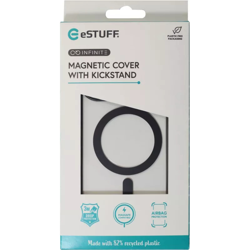 Cover eSTUFF ES67141102 iPhone 16 Pro 6.3 inch Transparent Czarny