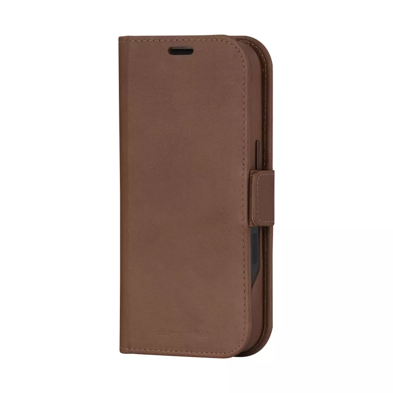 Etui z klapką dbramante1928 Lynge MagSafe iPhone 16 Pro Dark Tan