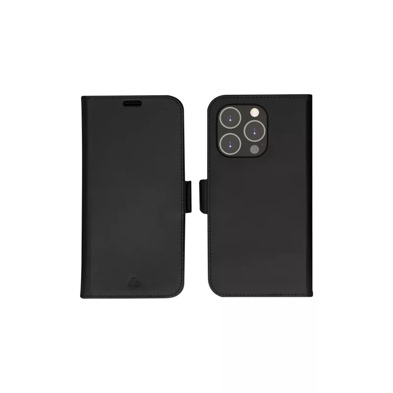 Etui z klapką dbramante1928 Lynge iPhone 14 Pro Czarny 3 kieszenie na karty