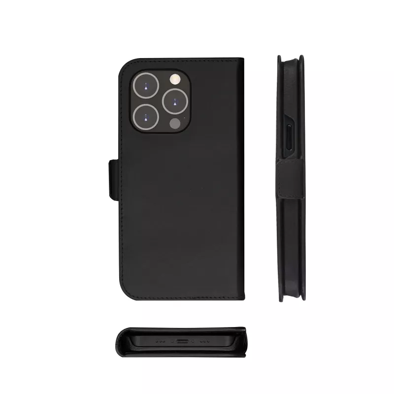 Etui z klapką dbramante1928 Lynge iPhone 14 Pro Czarny 3 kieszenie na karty