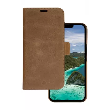 Etui Folio dbramante1928 Lynge iPhone 14 Plus Tan 3 kieszenie na karty