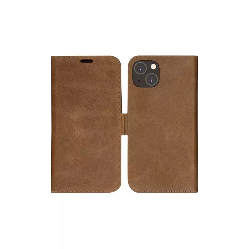 Etui Folio dbramante1928 Lynge iPhone 14 Plus Tan 3 kieszenie na karty