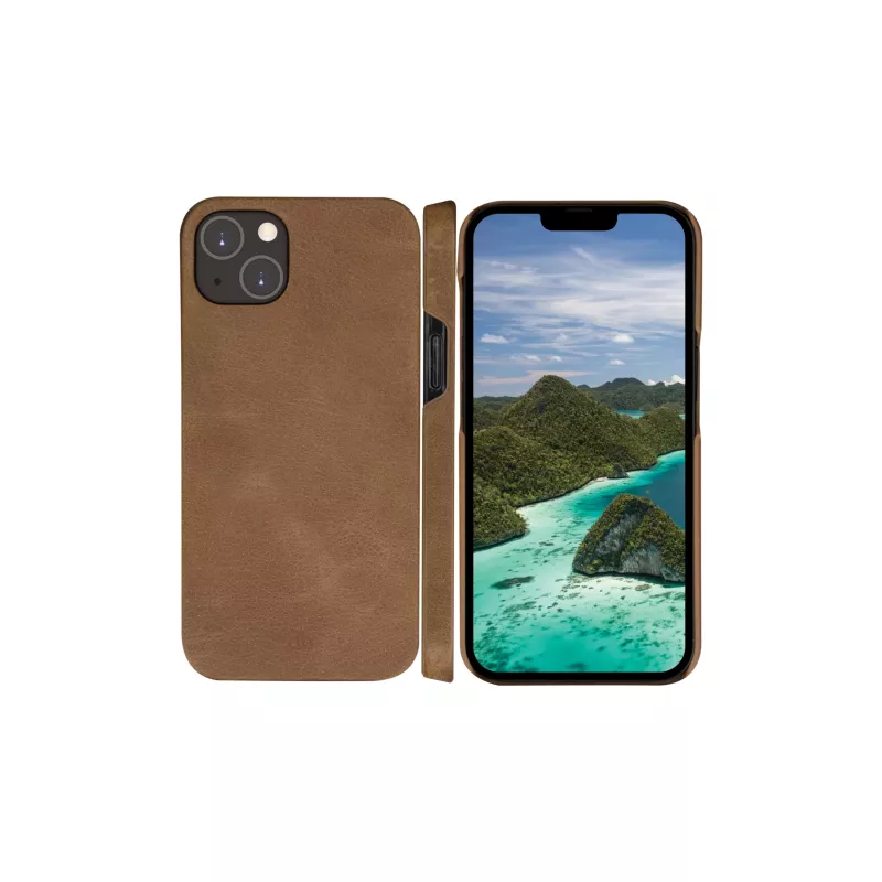 Etui Folio dbramante1928 Lynge iPhone 14 Plus Tan 3 kieszenie na karty