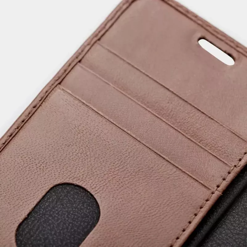 Etui portfelowe Trunk TR-WA1267-BRW do iPhone 12 Pro 17 cm brązowe