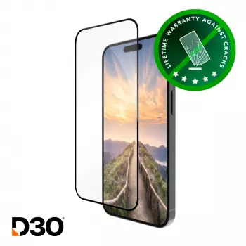dbramante1928 eco-shield D3O - iPhone 16 ProMax - Czarny Edge Szkło hartowane chroniące ekran