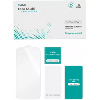 Przezroczysta folia ochronna na ekran eSTUFF ES501424-10BULK Apple iPhone 16 Plus Odporna na zarysowania Nierozpryskowa