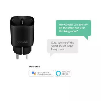 Smart Plug Hombli HBPP-0205 3680 W Wewnętrzny Bezprzewodowy Czarny
