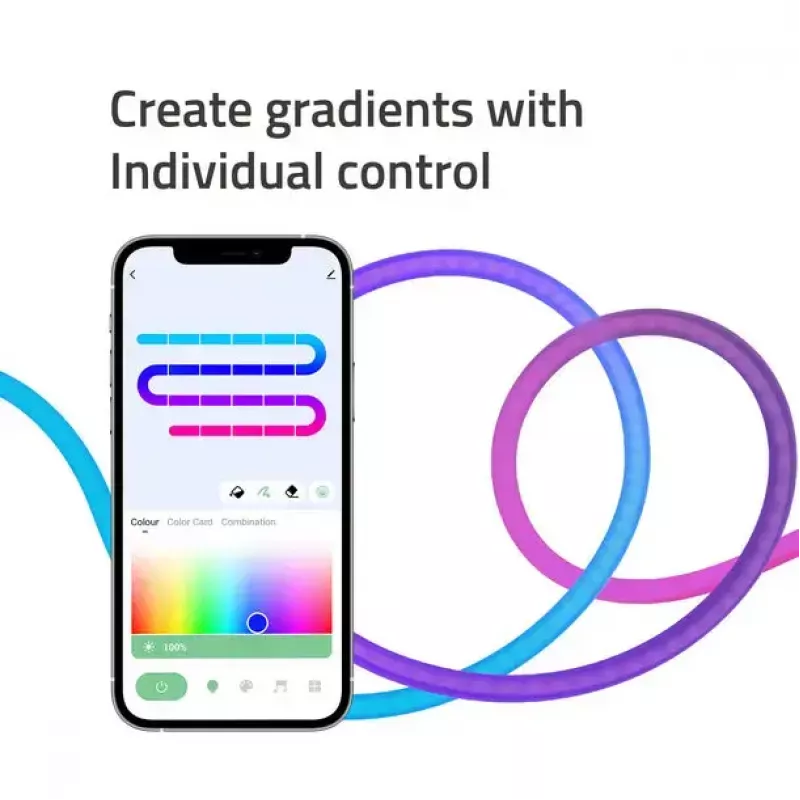 Uniwersalna listwa świetlna Hombli HBLS-0121 LED 18 W 5000 mm, RGB, 24 V, przewód 1,7 m