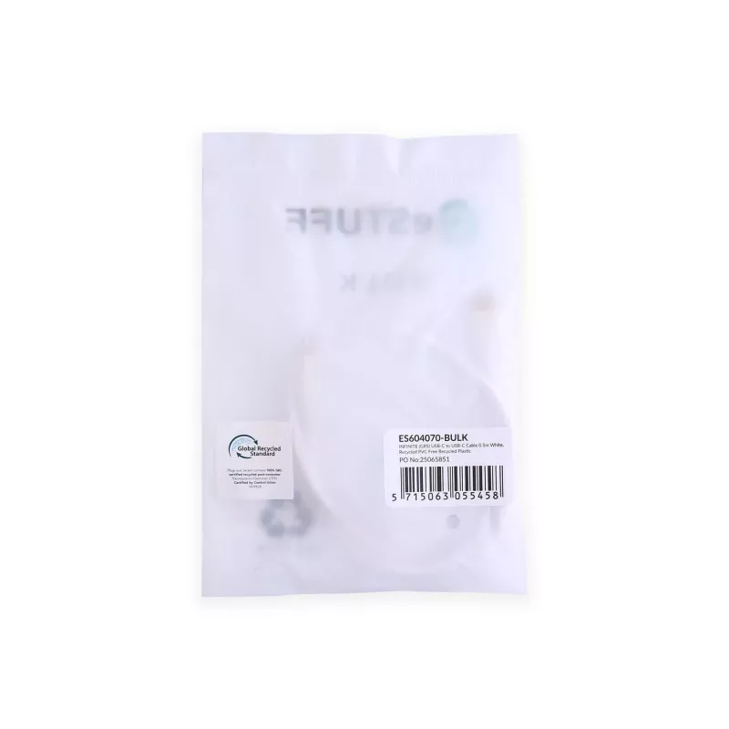 eSTUFF ES604070-BULK kabel USB USB 2.0 0,5 m USB C biały
