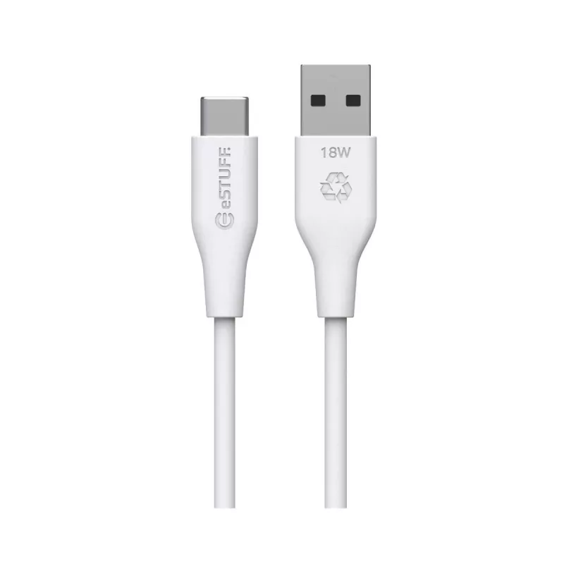 eSTUFF ES605170-BULK USB kabel USB 2.0 1 m USB C USB A biały
