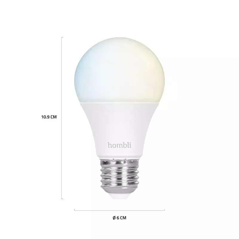 Inteligentna żarówka Hombli E27 9W Wi-Fi biała
