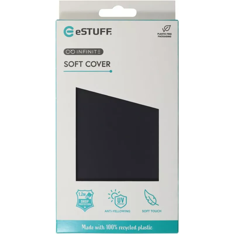 eSTUFF INFINITE GRS VIENNA iPhone 16e czarne etui. Materiał (ES67101054-BULK)