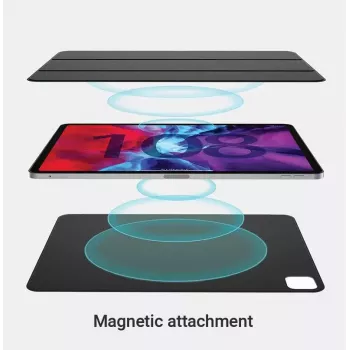eSTUFF COLORADO Magnet Case for iPad 12.9 Pro 2022/2021/2020 - czarny
