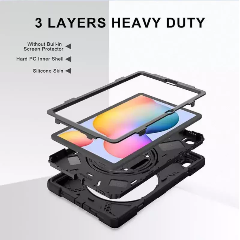 Etui eSTUFF AUSTIN Defender do Samsung Galaxy Tab S6 Lite 2022/2020 czarne