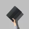 Etui na ołówek eSTUFF SEATTLE dla iPada Air 5/4 10.9 2022/2020 - czarna skóra PU