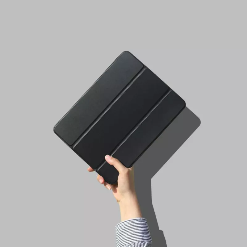Etui na ołówek eSTUFF SEATTLE dla iPada Air 5/4 10.9 2022/2020 - czarna skóra PU