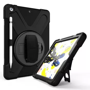 Cover eSTUFF CHICAGO Full Body Defender Case dla iPad 10.2 Czarny