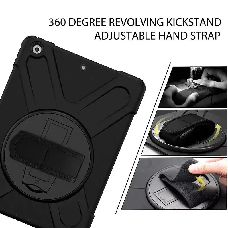 Cover eSTUFF CHICAGO Full Body Defender Case dla iPad 10.2 Czarny