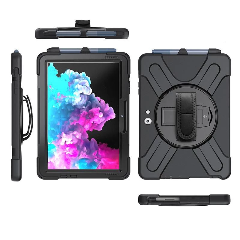 Cover eSTUFF AUSTIN Defender Case for Microsoft Surface Go 3/Go 2/Go Czarny