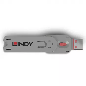 Klucz blokady portu Lindy USB Type A, różowy